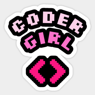 CODER GIRL - PROGRAMMING Sticker